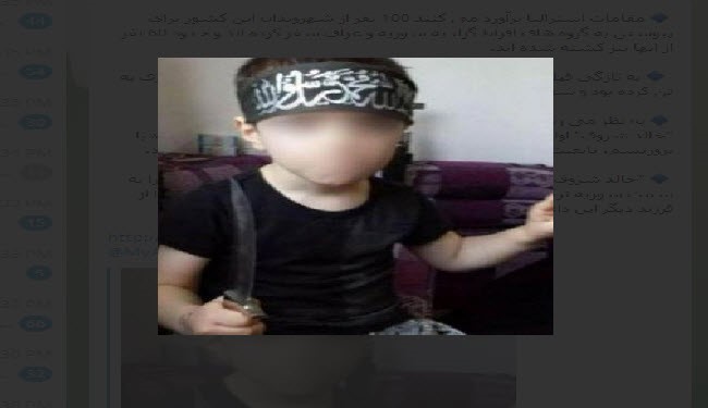 کودک ۸ ساله داعشی: مردم استرالیا را می کُشم کودک ۸ ساله داعشی: مردم استرالیا را می کُشم