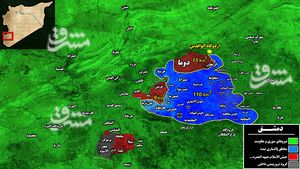 چرا عربستان خروج تروریستهای جیش الاسلام از غوطه شرقی دمشق را خودکشی میداند؟/ محاصره تروریستها در غده سرطانی دمشق + نقشه میدانی و تصاویر چرا عربستان خروج تروریستهای جیش الاسلام از غوطه شرقی دمشق را خودکشی میداند؟/ محاصره تروریستها در غده سرطانی دمشق + نقشه میدانی و تصاویر