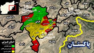 در جنوب شرق افغانستان چه خبر است؟ / چند درصد از خاک استان غزنی به اشغال طالبان درآمده است؟ +نقشه میدانی در جنوب شرق افغانستان چه خبر است؟ / چند درصد از خاک استان غزنی به اشغال طالبان درآمده است؟ +نقشه میدانی