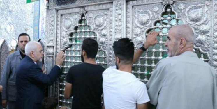 حضور ظریف در مرقد مطهر حضرت زینب (س) +عکس حضور ظریف در مرقد مطهر حضرت زینب (س) +عکس