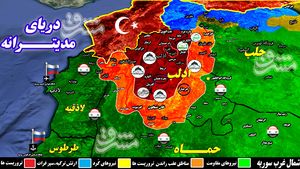 جزئیات درگیریهای سنگین میان گروههای تروریستی در مناطق اشغالی شمال سوریه/ تلاش آوارگان سوری برای بقا با حرکت به سمت مناطق تحت کنترل ارتش در شرق ادلب + نقشه میدانی و عکس جزئیات درگیریهای سنگین میان گروههای تروریستی در مناطق اشغالی شمال سوریه/ تلاش آوارگان سوری برای بقا با حرکت به سمت مناطق تحت کنترل ارتش در شرق ادلب + نقشه میدانی و عکس