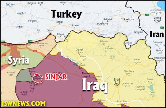ورود دوباره حشدالشعبی به سنجار برای مقابله با حمله ترکیه! ورود دوباره حشدالشعبی به سنجار برای مقابله با حمله ترکیه!