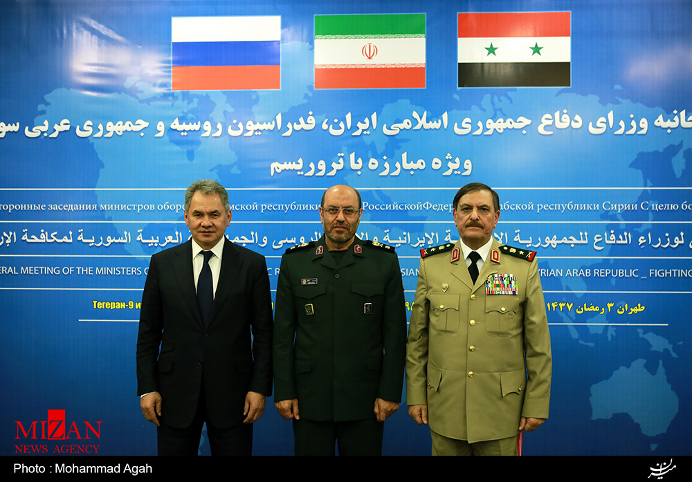 عملیات آزادسازی مرکز اصلی داعش روی میز وزرای دفاع روسیه، ایران و سوریه قرار گرفت