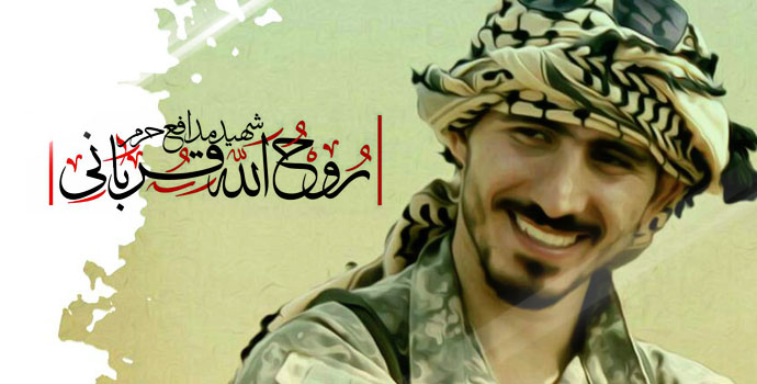 تصویری ماندگار از وداع همسر شهید مدافع حرم “روح الله قربانی”