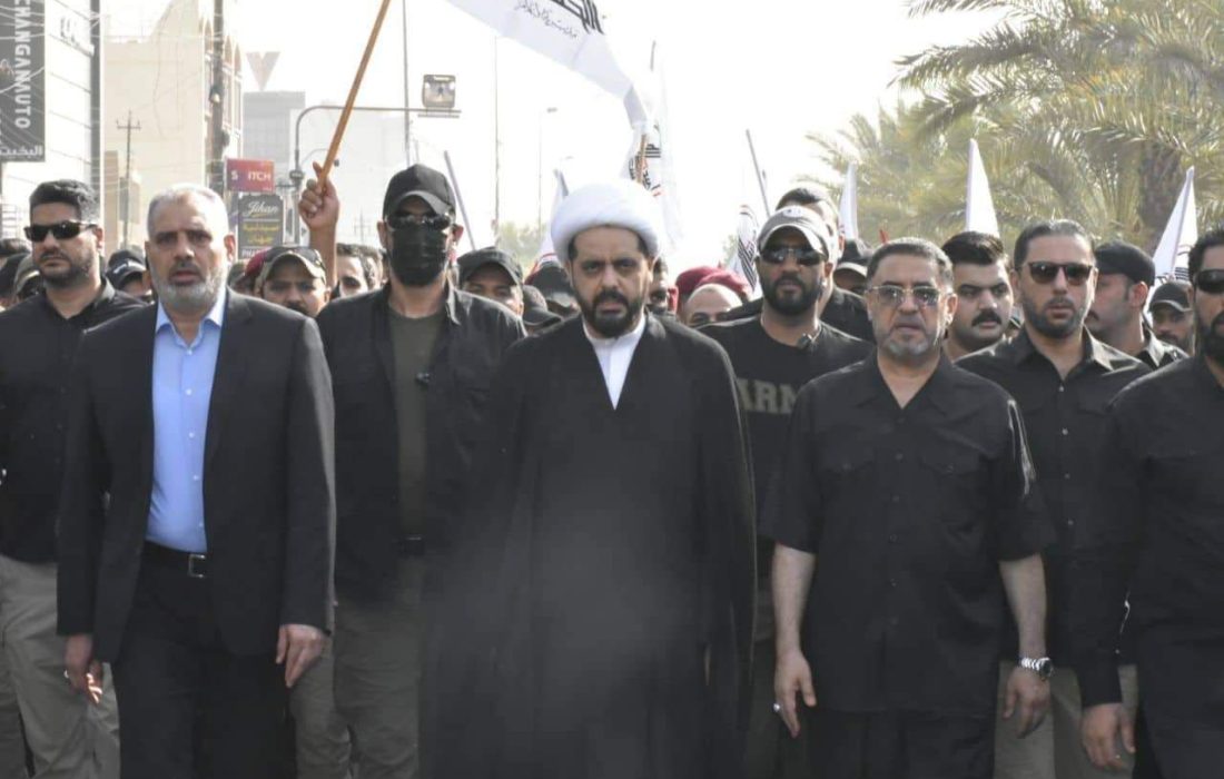 تشییع پیکر شهدای حشد الشعبی در حوادث اخیر عراق + تصاویر