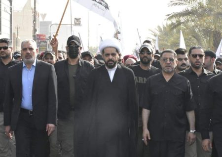 تشییع پیکر شهدای حشد الشعبی در حوادث اخیر عراق + تصاویر