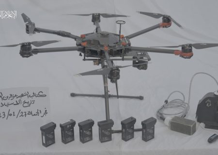 شکار کوادکوپتر ارتش اسرائیل توسط کتائب القسام + تصاویر