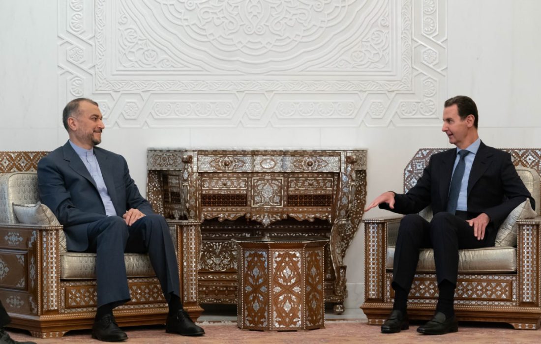 دیدار وزیر خارجه ایران با رئیس جمهور سوریه