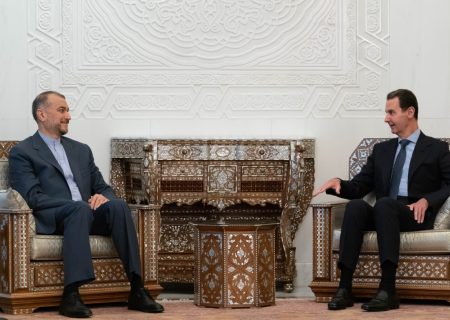دیدار وزیر خارجه ایران با رئیس جمهور سوریه