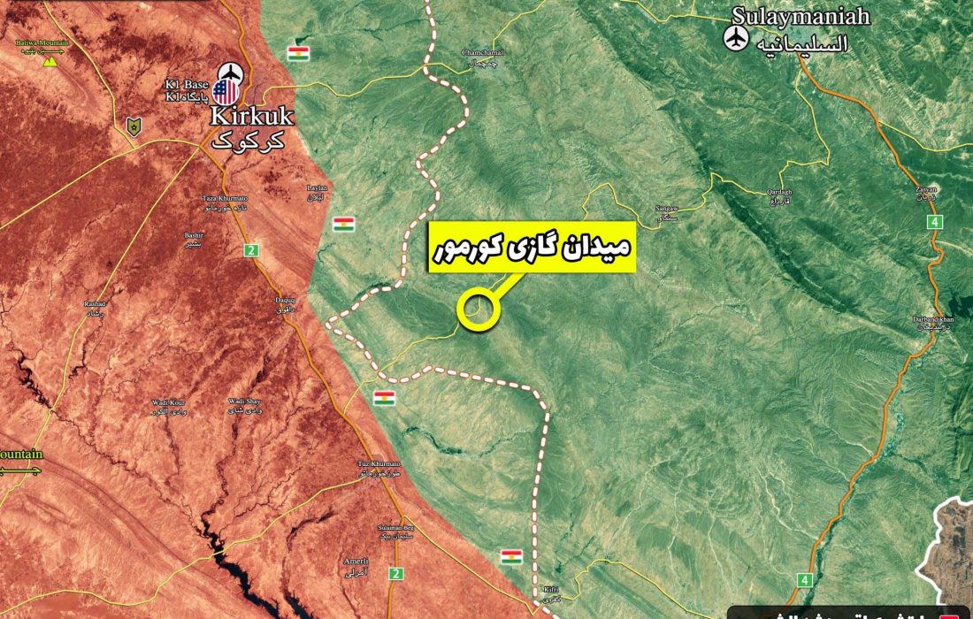حمله راکتی به میدان گازی کورمور