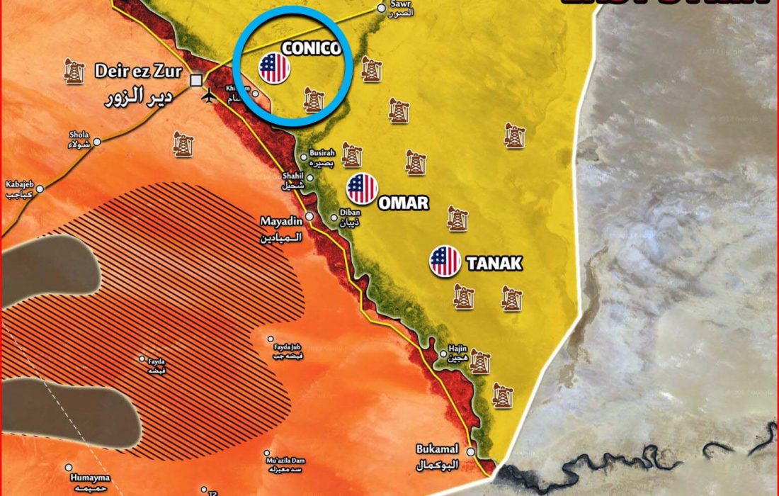 سرنگونی پهپاد شناسایی بر فراز پایگاه ائتلاف آمریکایی در دیرالزور