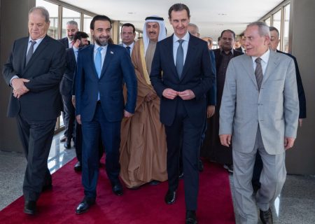 دیدار هیئت پارلمان عربی با رئیس‌ جمهور سوریه