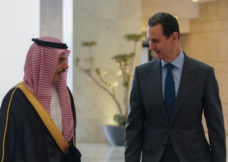 دیدار وزیر خارجه عربستان با رئیس جمهور سوریه