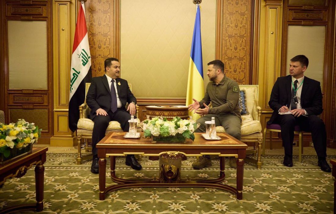دیدار نخست وزیر عراق و رئیس جمهور اوکراین در عربستان