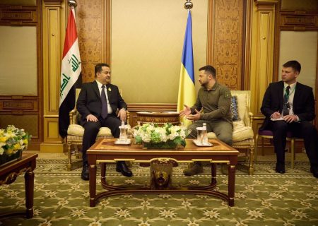 دیدار نخست وزیر عراق و رئیس جمهور اوکراین در عربستان