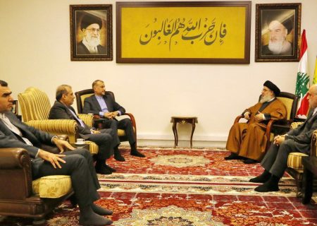 دیدار وزیر خارجه ایران و دبیرکل حزب‌الله لبنان