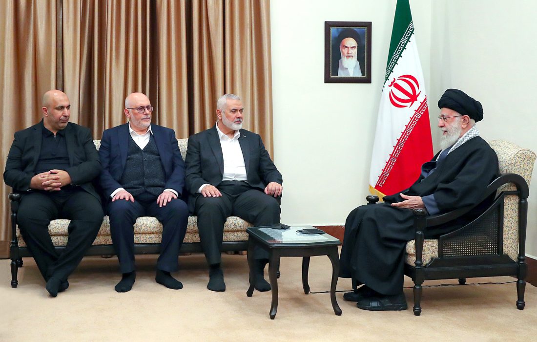 دیدار رئیس دفتر سیاسی حماس با امام خامنه‌ای