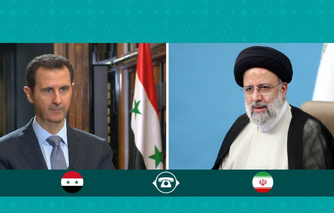 گفتگوی تلفنی روسای جمهور ایران و سوریه