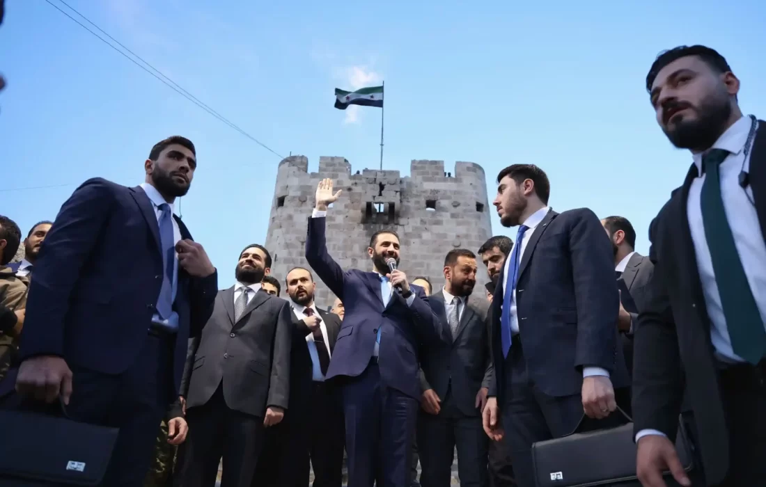 حضور الجولانی در قلعه حلب در سالگرد عملیات ردع العدوان